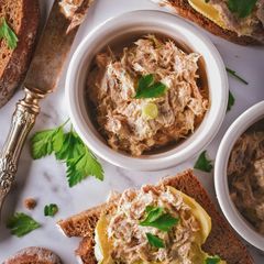 A picture of Coarse Peppery Smoked Mackerel Pâté.