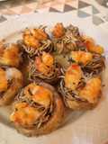 Cestas de champiñones