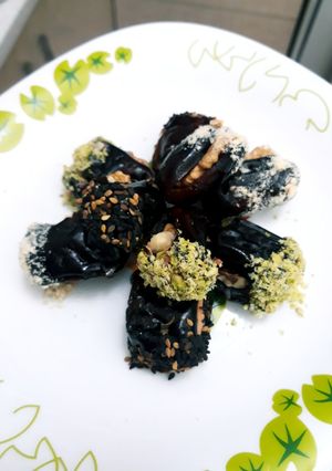 عکسی از دستور خرما گردو صبحانه کودک