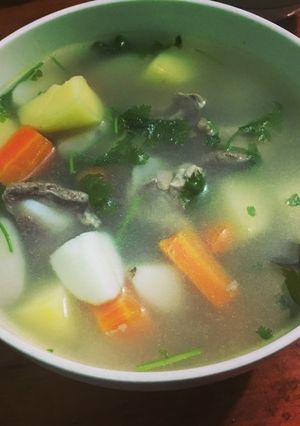Hình của món Canh khoai tây,cà rốt hầm xương.