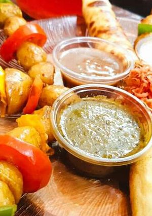 A picture of Potato Satay.