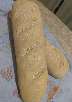 Una foto de Pan de copos de avena c/ harina integral