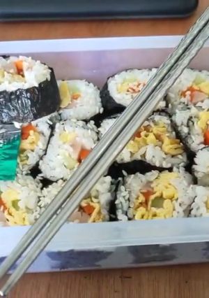 Foto resep Gimbap ala korea 🤤