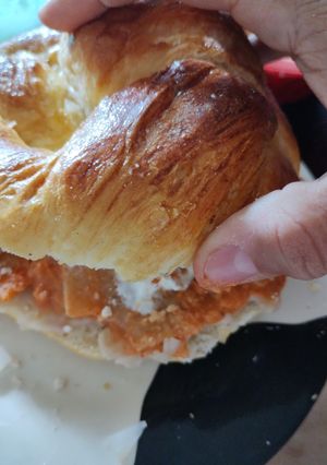 Una foto de Croissants o Cuernitos rellenos, Encuentro de nubes! ☁️☁️