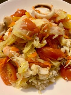 義式海鮮燉飯 的食譜成品照片