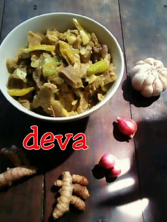 Cara Gampang Menyiapkan Resep Tumis Kambing Oyong Kuah Kunyit Deva #FestivalResepAsia yang Uenak Anti Ribet, Sempurna