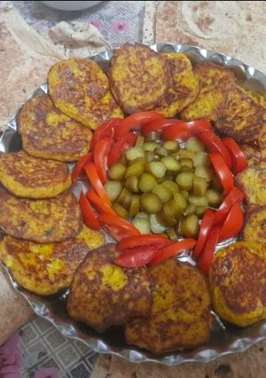 عکسی از دستور کوکو سیب زمینی و پیازچه