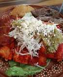 Michoacán-Style Red Enchiladas