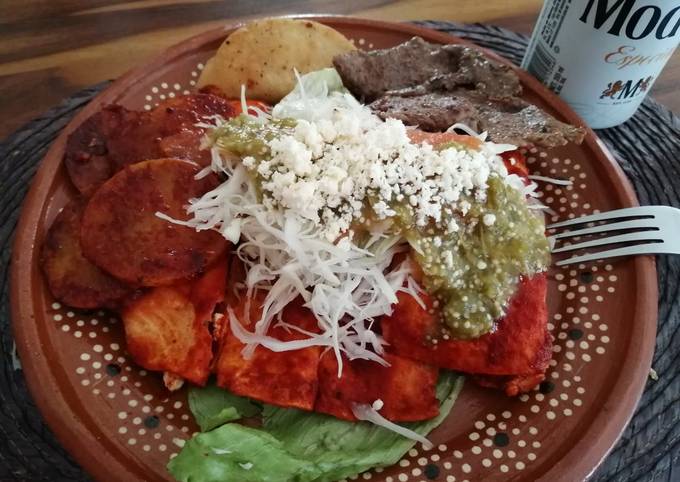 Enchiladas rojas estilo michoacán Receta de Kim Rojas López- Cookpad