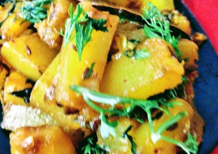 Dry Pumpkin Sabzi