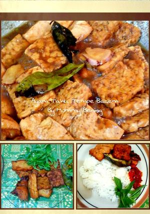 Foto resep Ayam tempe tahu Bacem Gurih banget