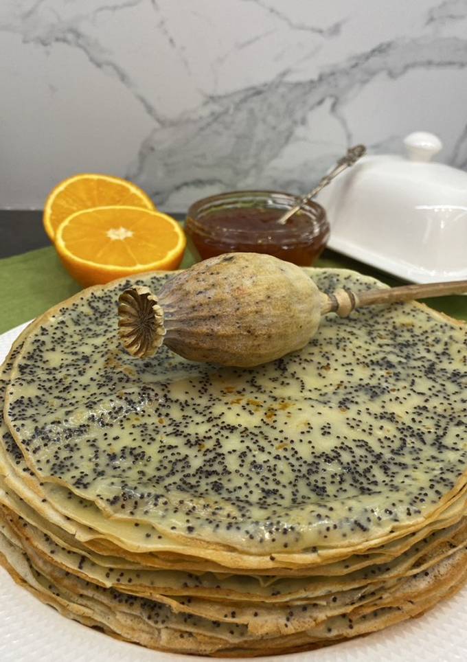 Тоненькі млинці 🥞 з маком