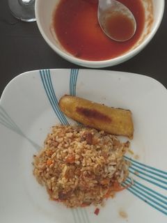 Una foto de Mi Arroz de sardinas con leche de coco