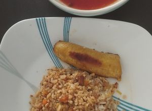 Una foto de Mi Arroz de sardinas con leche de coco