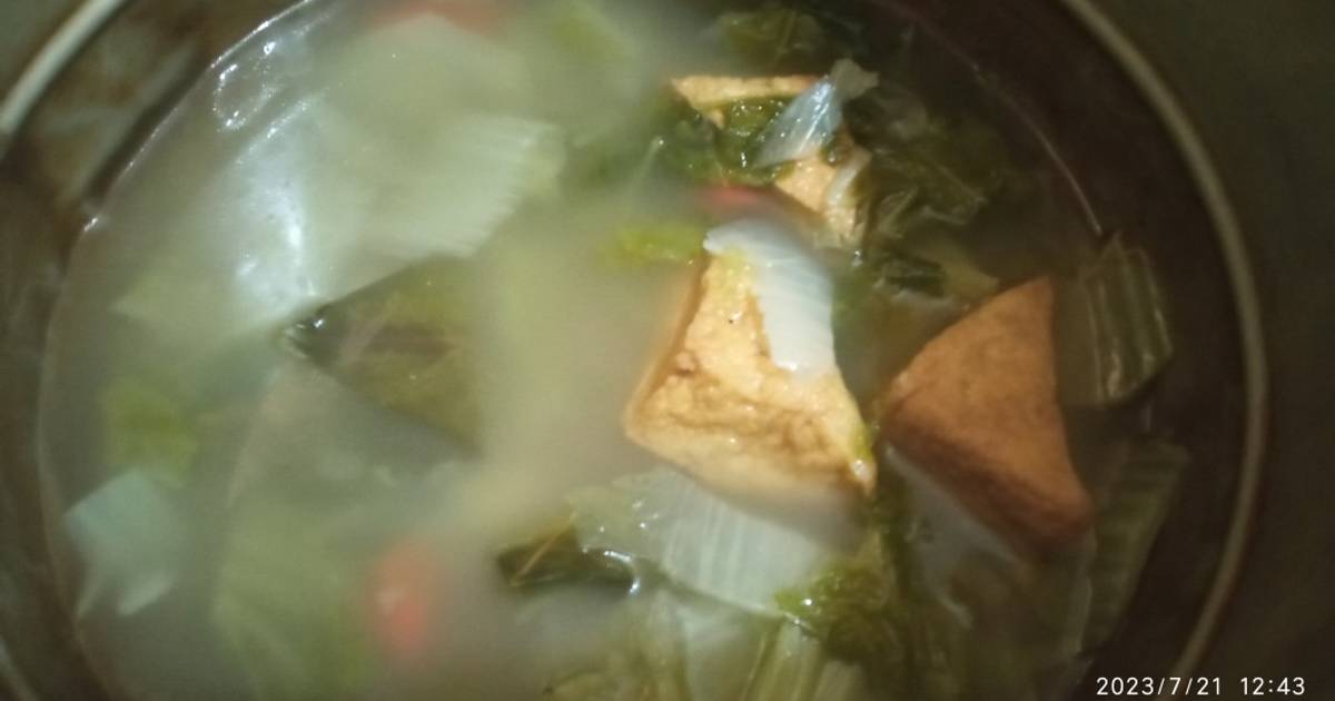 Resep Sayur Sawi Putih Tahu Pedas Gurih Oleh Anisa Cookpad