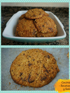 Una foto de Galletas de avena, naranja y chocolate