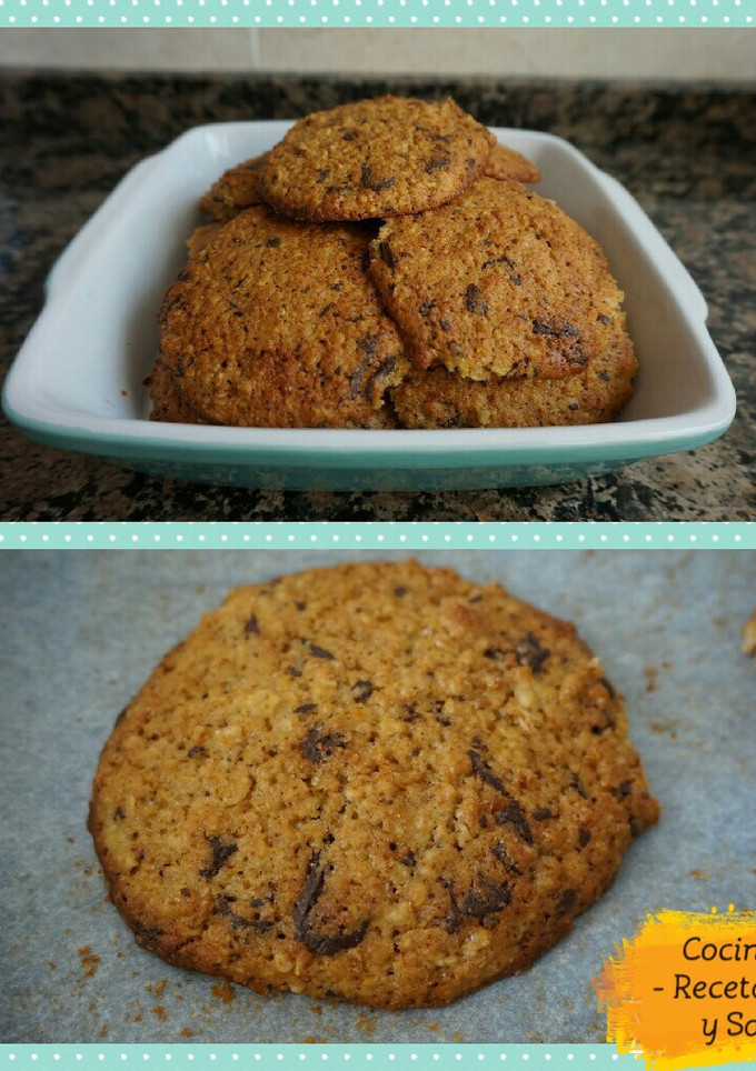 Una foto de Galletas de avena, naranja y chocolate