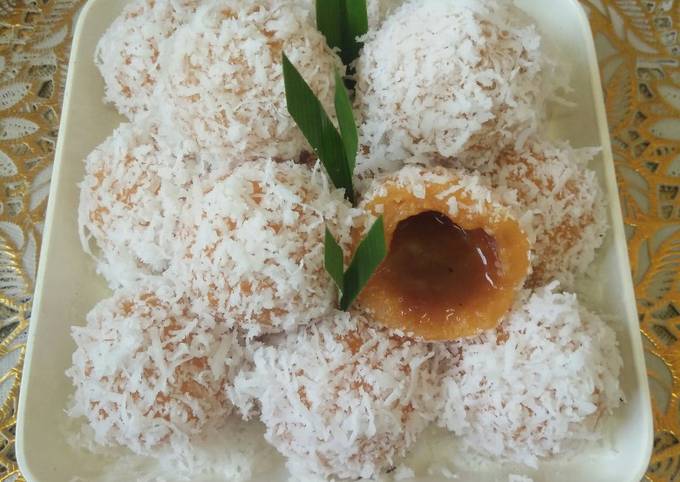 Cara Bikin 182.kelepon ubi kuning Simpel