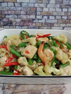 Foto resep Oseng buncis udang saos tiram