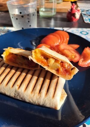 Une photo de Tacos chili végétarien