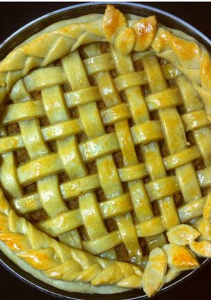 A picture of Pork/beef pie(tourtierre) #Christmasbaking.