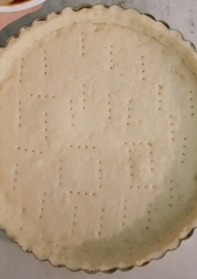 Una foto de Masa de tarta dulce sin manteca