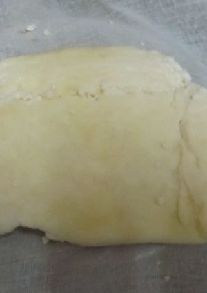 A picture of Homemade Paneer (Cottage cheese).