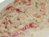 Ensalada de atún con mayonesa y crema