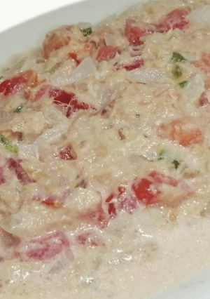 A picture of Tuna Salad with Mayonnaise and Cream.
