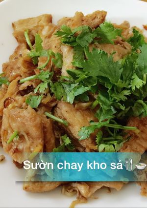 Hình của món Sườn chay kho sả.
