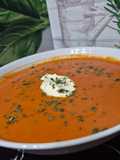 Soupe de tomates lard fumé et saucisses fumées