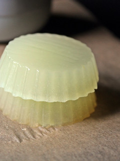Una foto de Gelatina vegana de melón