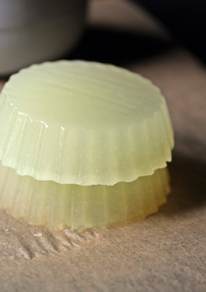 Una foto de Gelatina vegana de melón