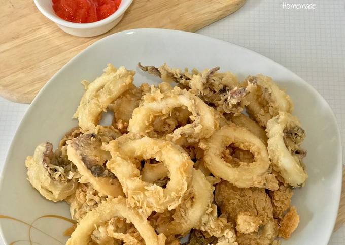 Cumi / Sotong Goreng Tepung