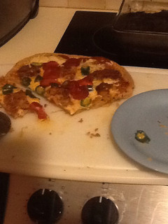 A picture of Hacked 'Bread' \ Pizza (Low Carb/Calorie).