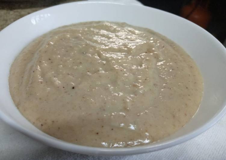 Cassava arrowroot porridge