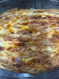 Una foto de 621. Tarta de pera y queso gorgonzola (principal verdura)