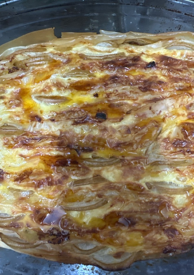 Una foto de 621. Tarta de pera y queso gorgonzola (principal verdura)