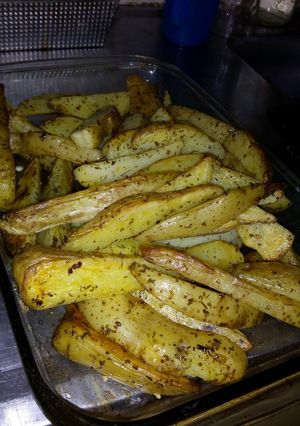 Una foto de Papas al horno
