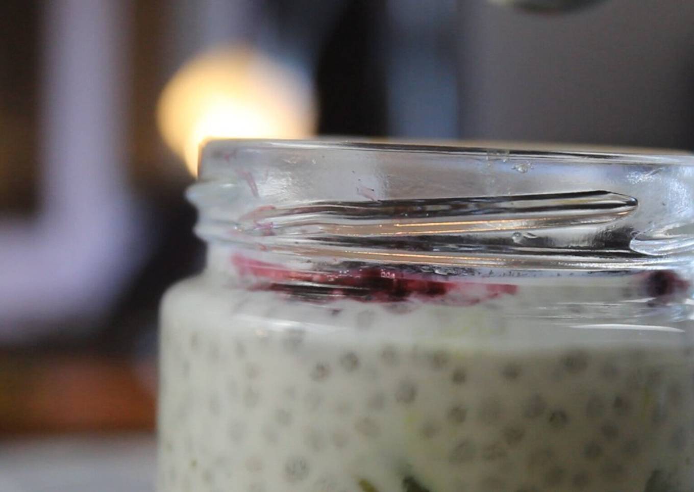 Pudin de chia y leche de coco - 👉 Recetas Desayunos Veganos