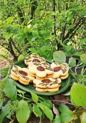 عکسی از دستور شیرینی مربایی با بیسکویت نارگیلی 😋😍
