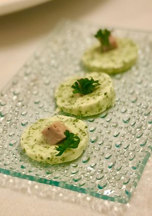 A picture of Parsley butter / Truffle Butter.
