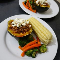Stuffed gem squash A picture of Stuffed gem squash.