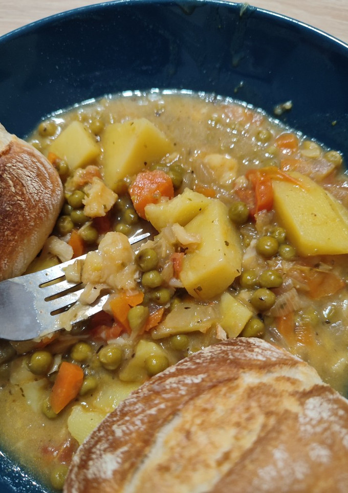 Una foto de Guiso de bacalao con patatas
