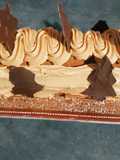 Bûche pâtissière au café