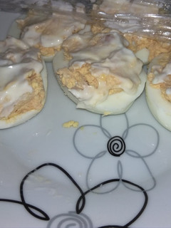 Una foto de Huevos rellenos