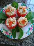 Tomates rellenos de pollo