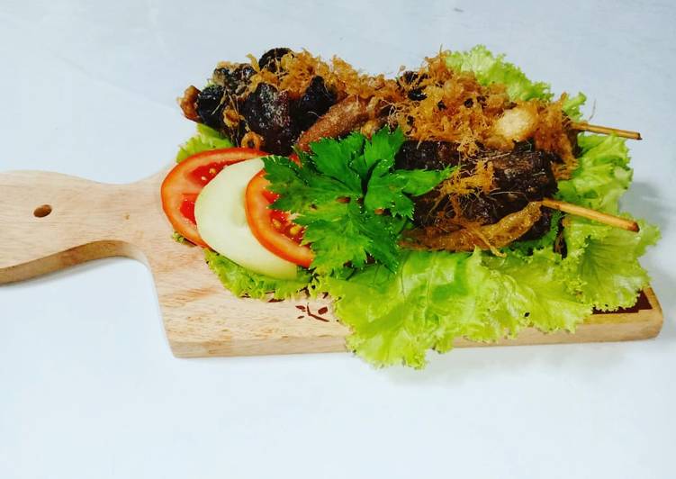 Bagaimana Membuat Sate ati ampela usus goreng, Lezat