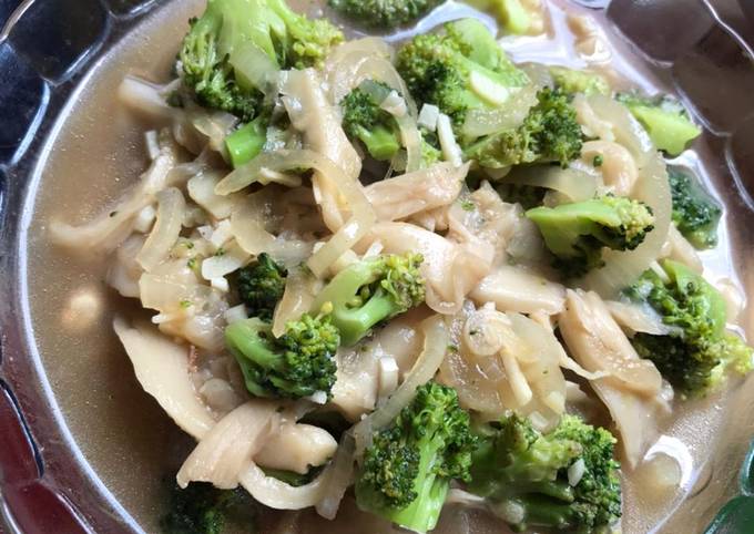 Bagaimana Menyiapkan Oseng Jamur tiram Brokoli 💚 Anti Gagal