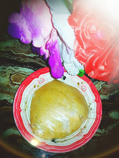 A picture of Plantain fufu.